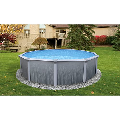 Blue Wave Martinique 18' Round 52-in Steel Pool with 7-in Top Rail