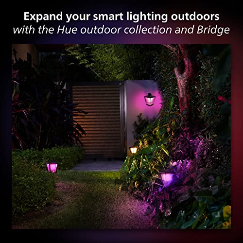 Philips Hue Econic Outdoor Smart Pathway Light Black - 4 Pack LED Walkway Lights