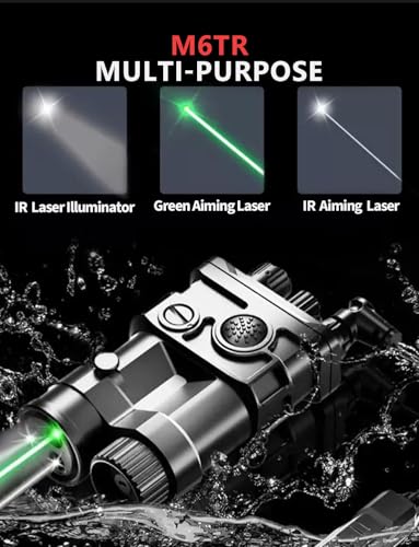 TrebleRay Laserspeed M6TR Dual Green Laser with IR Pointer & Illuminator Black