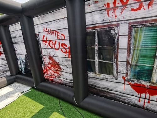GEPAS Giant Inflatable Maze Game Halloween Haunted House As Picture Show