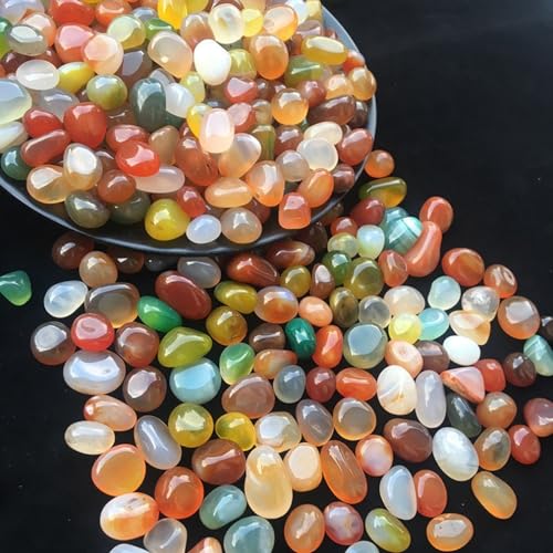 Sermair Pebble Building Decoration Stone Polished Pebbles Mix Colors 20-30MM 110lb