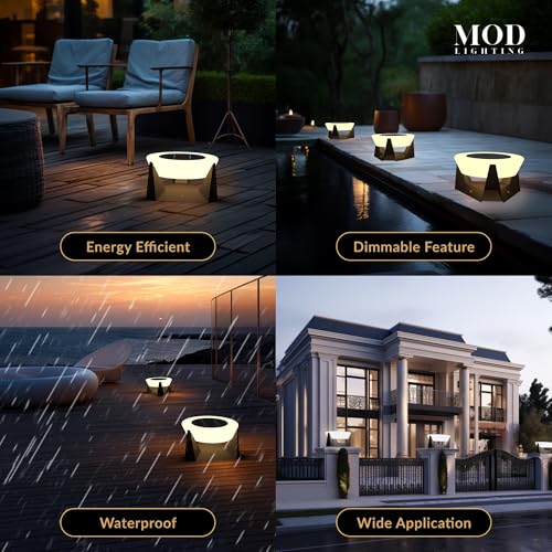 MOD LIGHTING Skye Solar Post Lights Black