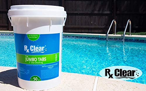 Rx Clear 3" Inch Stabilized Chlorine Tablets 1200 Lbs White