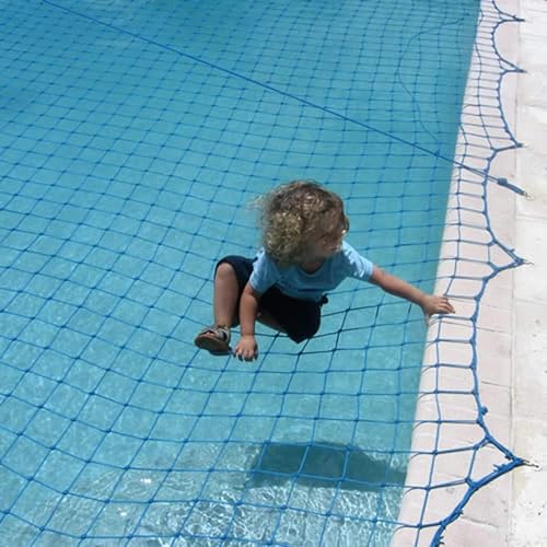 WaterWarden Inground Pool Safety Net Cover 16' x 32' Blue