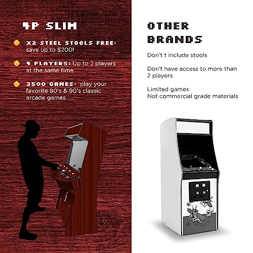 Creative Outdoor Distributor Full-Size Arcade Machine 32" 4-Player Cherry Wood