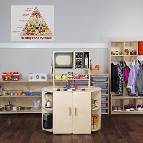 Wood Designs All-In-One Kitchen Center Multicolor