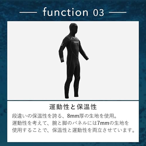 Aqua Lung Solaflex 8/7mm Wetsuit - Men - Medium Black