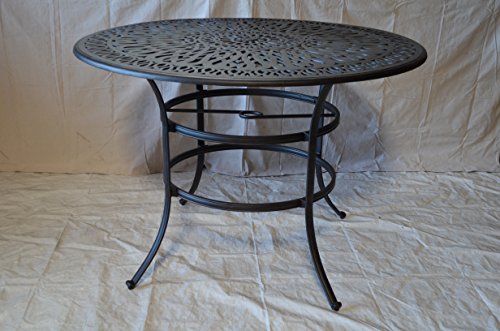 Patio Land Palm Tree 5pc Outdoor Bar Set 48" Dark Bronze