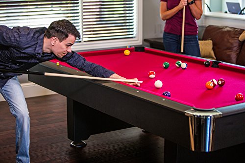 Mizerak Donovan II 8’ Billiard Table Black/Red