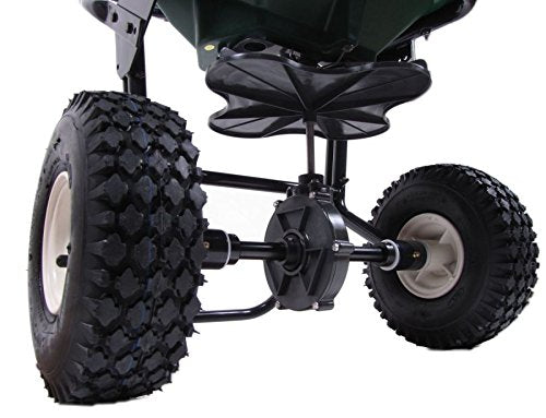 Lesco 50 Lb. Push Spreader with Rittenhouse Caddy Green Black