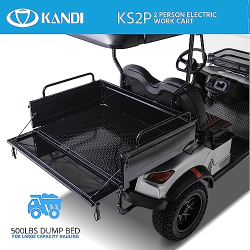 Kandi America Electric Cart 2 Passenger Silver