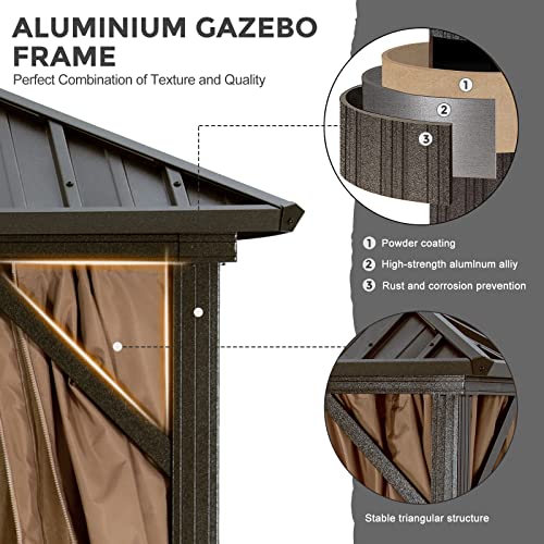 ABCCANOPY Hardtop Gazebo 12x20 Beige