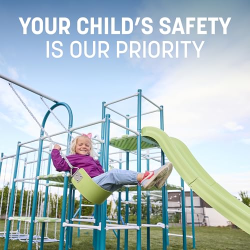 Activplay Modular Jungle Gym Set for Kids - Outdoor Playset with Swing, Slide, Monkey Bars, and Hanging Bridge