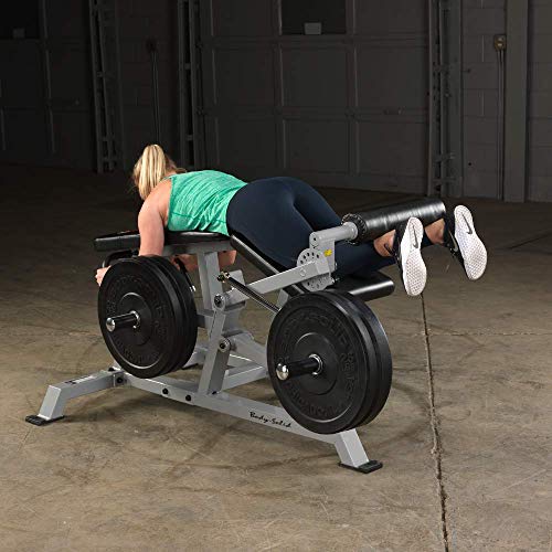 Body-Solid Leverage Leg Curl Black