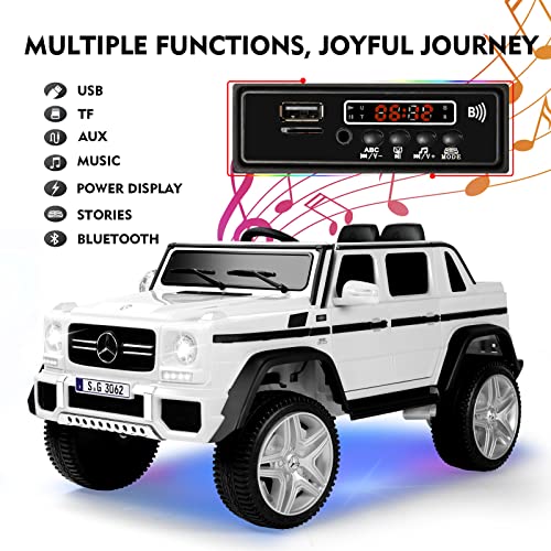 Fitnessclub Kids Ride On Mercedes-Benz Maybach G650S Electric Car White