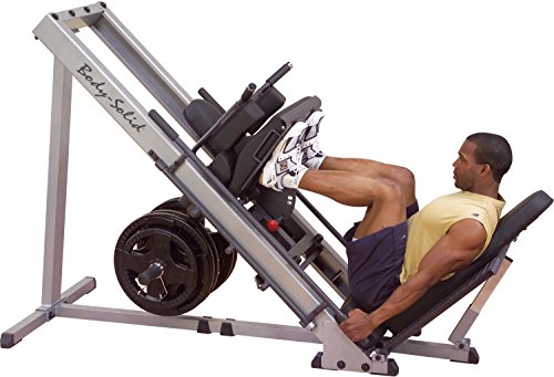 Body-Solid Leg Press/Hack Squat Machine (GLPH1100) Silver/Black