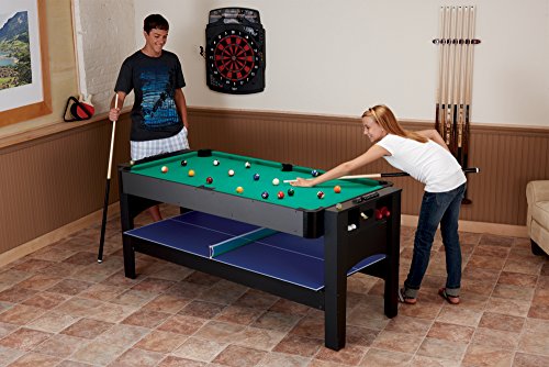 Fat Cat by GLD PRODUCTS Original 3-in-1 6-Foot Flip Game Table Black