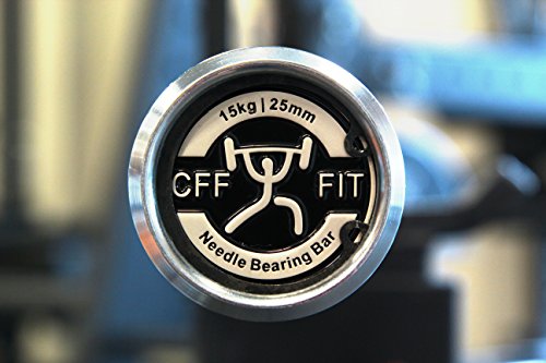 CFF FIT Olympic Weight Bar | CFF Keystone 15 kg Olympic Needle Bearing Bar | Hard Chromed Zinc