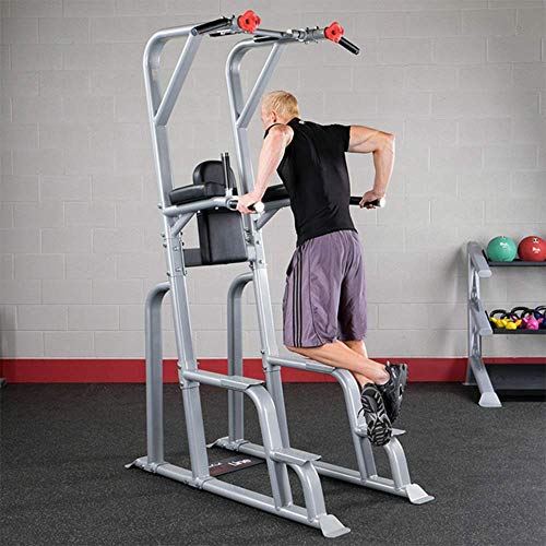 Body-Solid SVKR1000 Pro Clubline Vertical Knee Raise Chin Dip Gray