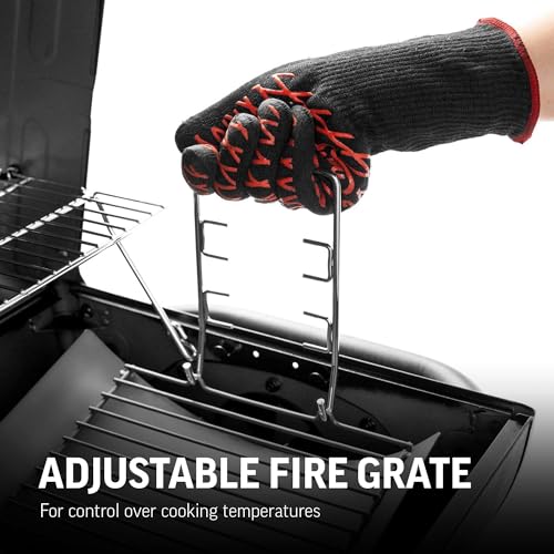 Char-Griller Texas Trio 3-Burner Gas & Charcoal Grill and Smoker Black