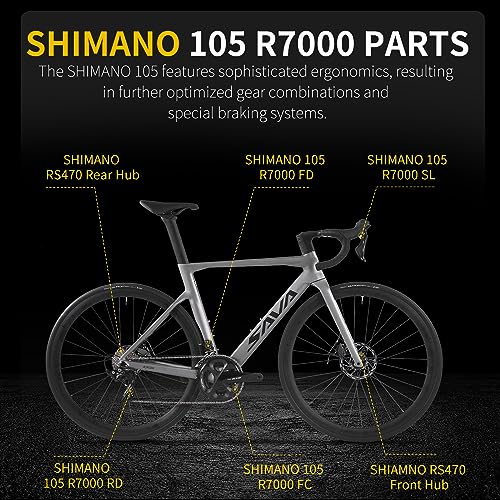 SAVADECK Carbon Road Bike Green