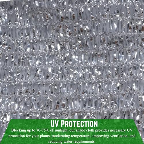 Farm Plastic Supply Aluminet Silver Shade Cloth 70% Reflective 14' x 250'