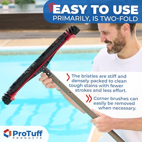 ProTuff Products Pool Brushes Red