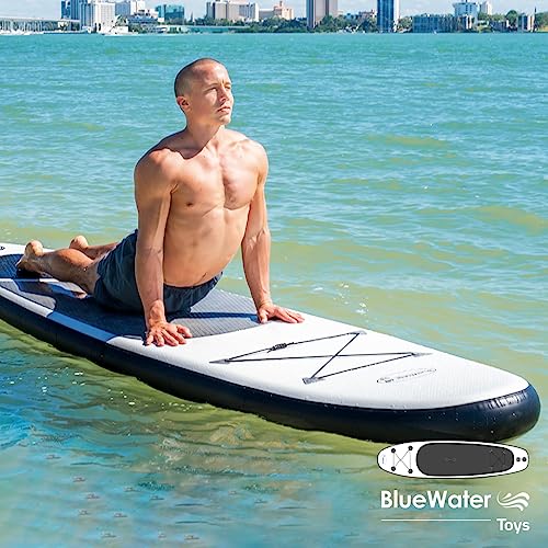 Blue Water Toys Inflatable Stand Up Paddle Board Kit Black