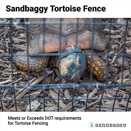 Sandbaggy Turtle & Tortoise Fence - 3 ft x 100 ft Galvanized Welded Wire Mesh Fencing (10 Rolls)