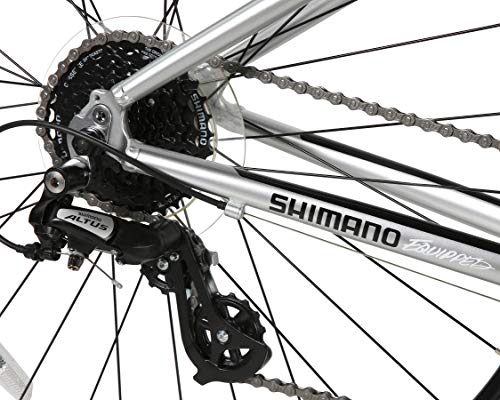 Dynacraft Alpine Eagle 700C 40CM Aluminum Frame Hybrid Bike Silver