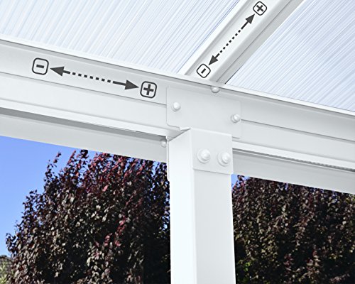 Palram Canopia Olympia 10x10 Ft. Outdoor Patio Cover White