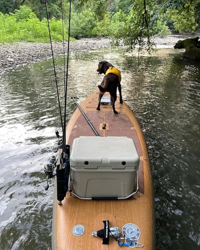 Paddle North 12'6" PORTAGER XL Inflatable Stand-Up Paddleboard Wood Grain