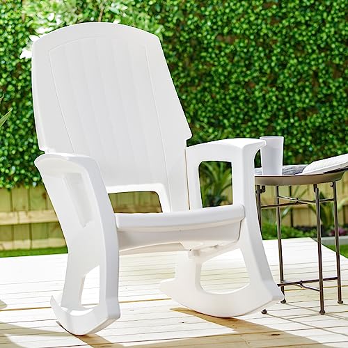 Semco Rockaway Heavy-Duty Outdoor Rocking Chair White (4 Pack)