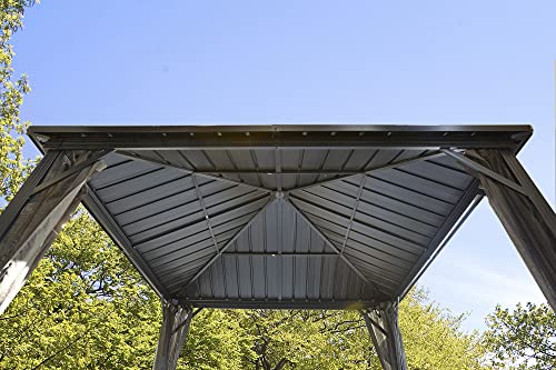 Sojag Outdoor 8' x 8' Dakota Hardtop Gazebo Dark Brown