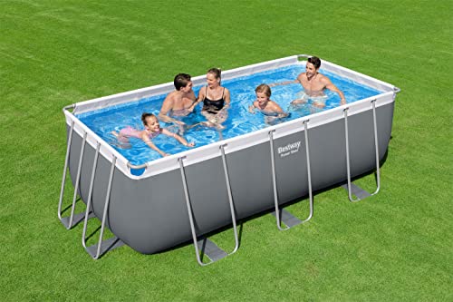 Bestway Power Steel Above Ground Pool Set White/Gray