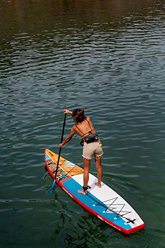 Boardworks SHUBU Raven Touring Inflatable Stand Up Paddleboard 12' 6" Red/Grey/White/Wood
