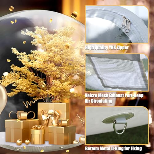 awesmflate 10FT Inflatable Snow Globe Bubble Tent Clear
