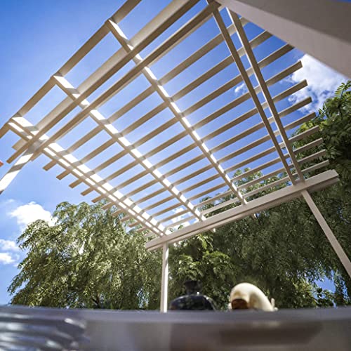 Four Seasons Outdoor Living Solutions Free-Standing Aluminum Pergola 12' x 12' White