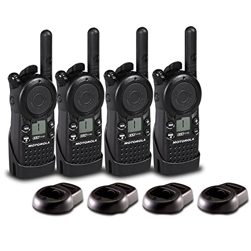 Motorola Solutions 4 Pack CLS1110 UHF 1W 1-Channel 2-Way Radio Black