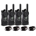 Motorola Solutions 4 Pack CLS1110 UHF 1W 1-Channel 2-Way Radio Black