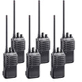 Icom 6 Pack IC-F3001 VHF Preprogrammed Radios Black