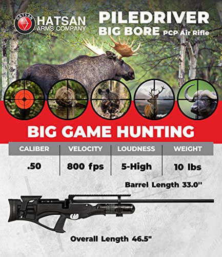 Wearable4U Hatsan Piledriver Big Bore PCP Air Rifle Bundle .50 Cal + SLA Ammo