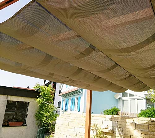 Paragon Outdoor 11’ x 16’ Florence Aluminum Pergola with Retractable Canopy Cocoa