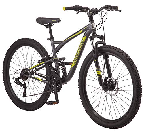 Mongoose Status 2.4 Mountain Bike Dual Suspension Dark Silver