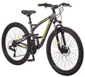 Mongoose Status 2.4 Mountain Bike Dual Suspension Dark Silver