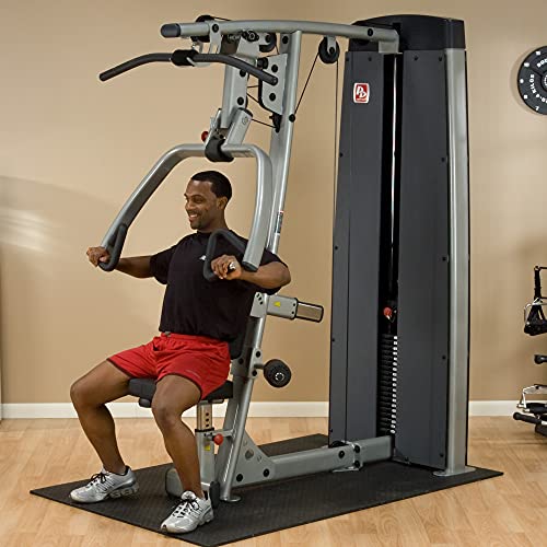 Body-Solid DPLS-F Pro Dual Vertical Press and LAT Machine Grey, Black