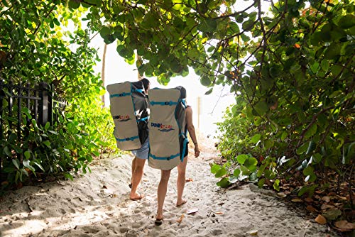 DUNNRITE Inflatable Stand Up Paddle Board Kit Natural Wood