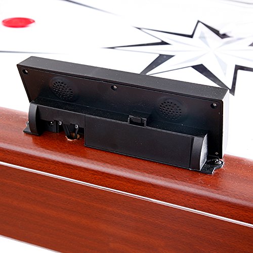 Hathaway Midtown 6' Air Hockey Family Game Table Cherry Wood