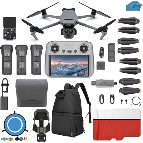 Koozam DJI Mavic 3 Pro Fly More Combo Triple-Camera Drone Silver