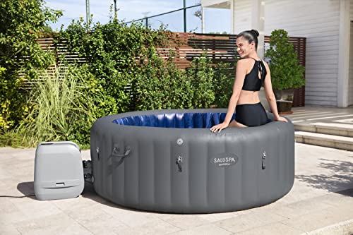 Bestway SaluSpa Santorini HydroJet 5 to 7 Inflatable Hot Tub Gray